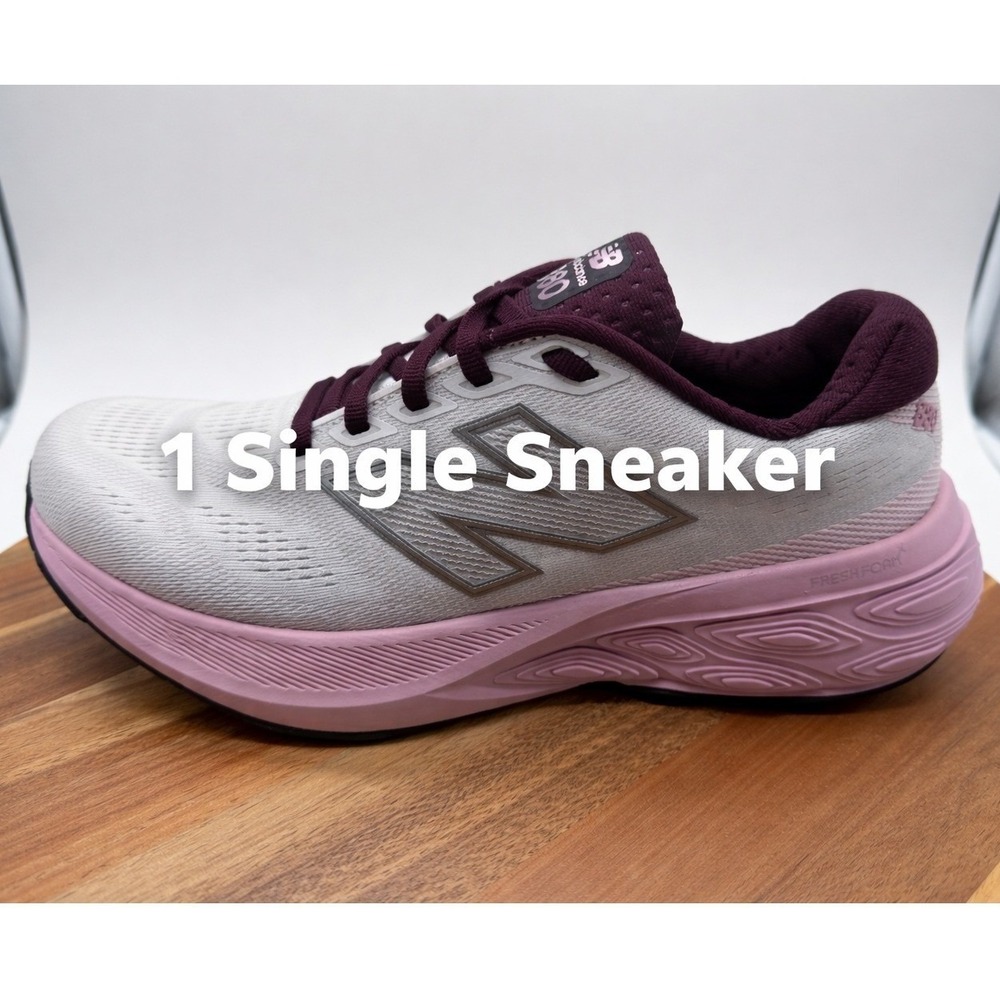 Single Left Sneaker New Balance Fresh Foam Women's Size 7 1/2W Grey Mauve  0428